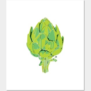 Artichoke whole impressionism Posters and Art